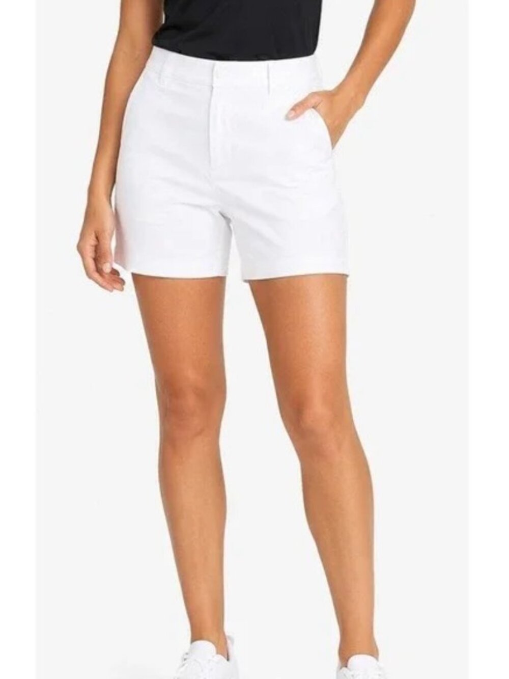 Nike Women's White dri-fit golf shorts